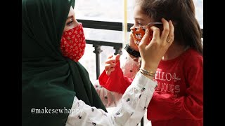 ❤ ماسک پارچه‌ای بدوزیم❤HOW TO SEW MASK