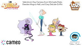 My Valentine's Day Cameo messages from Michaela Dietz, Deedee Magno-Hall, and Grey DeLisle-Griffin