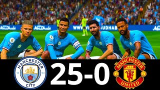 MESSI, RONALDO, MBAPPE, NEYMAR, ALL STARS | MAN CITY 25-0 MAN UNITED