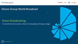 Webinar - Green Broadcasting – a practical discussion about managing energy usage