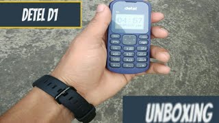 Detel D 1 mobile Unboxing And First Look | cheapest Mobile Price 299 only