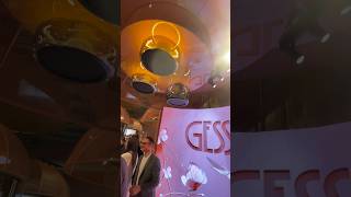 New Gessi wellness shower systems at the Salone del Mobile: they look like designer lighting #gessi