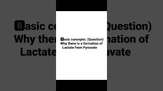 Glycolysis || Pyruvate to lactate in anaerobic condition || #biochemistry #mbbs #bds #glycolysis