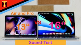 MacBook Air vs 13" Pro vs 16" Pro 2020 Soundvergleich/Soundtest