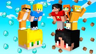 Sobrevivemos em Apenas 1 Bloco de Kass e KR no Minecraft!