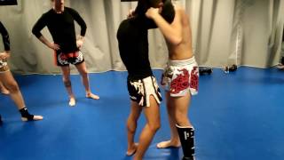 Meechai knee technique.