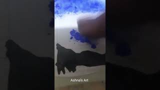 Purple Clouds 💜 And Blue Clouds With Scenery Painting | Video #136 #drawing #art