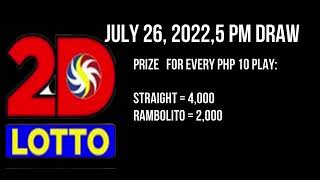 5PM Lotto Result Today July 26,2022 3d l2d l STL