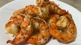 GARLIC BUTTER and HERBS PRAWN RECIPE || the best and fast easy AIR FRYER RECIPE