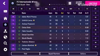 FM Mobile22 - JWP 67 assists - Lucca 102 Goals