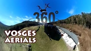 Drone flying over Herival in 360°