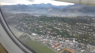 Take off from Nelson Airport, New Zealand - Air NZ Dash-8 Q300