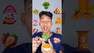 Emoji food mukbang ASMR🤩🧡#asmr #food #mukbang #shorts