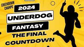 FINAL UNDERDOG FANTASY DRAFT STRATEGIES & NFL FUTURES BETTING | LIVE BEST BALL MANIA 5 DRAFT