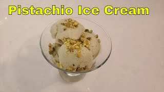 Homemade Pistachio ice cream. Very easy and delicious