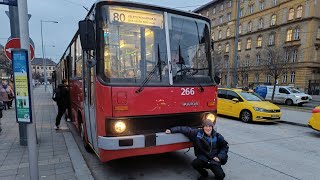 🔴 80 ➤ Örs vezér tér M+H ◄► Keleti pályaudvar M | Ikarus 280 GVM | {T0266}