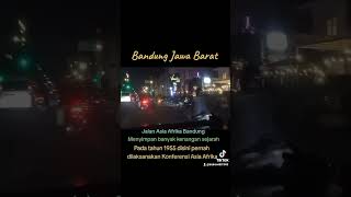 Jalan Asia Afrika Bandung di malam hari