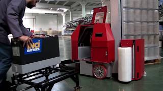 Akülü Palet Streç Sarma Makinası - Battery Pallet Stretch Wrapping Machine - Odaksan Müh. A.Ş.