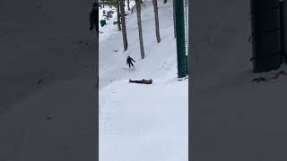 Jumping Over Someone on Skis 😮 #shorts #fyp #fypシ #viral