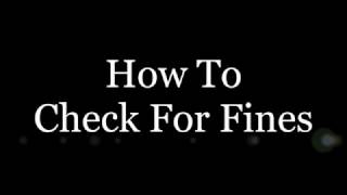 How To Check For Fines