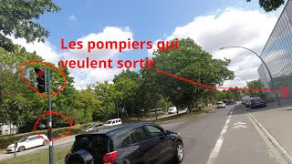 Les cyclistes grillent les feux rouges des pompiers (dédicace pour Anne So B)