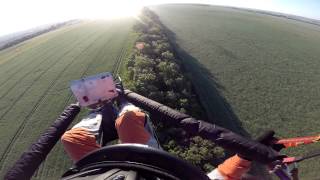 motorový paragliding nad Znojmem