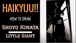 HAIKYU!! How to Draw Shoyo Hinata / Little Giant Hinata : Cool Silhouette Drawing