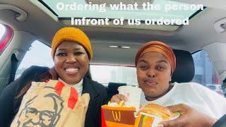 Ordering what the person Infront of us ordered | Q n A | Me curtains| Friendship | SA YouTuber