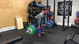 1/29/18 Deadlift 2ct Pause 305x3 @7 ws 1/4