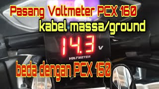 Pasang voltmeter di PCX 160