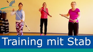 Ambulante Rehabilitation: Training mit Stab