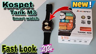 KOSPET TANK M3  Smartwatch  Unboxing & First Look  Video 2024 || Future Tech Bangladesh || Tech Den