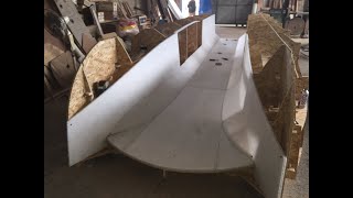 HONEYCOMB CATAMARAN BOAT BUILDING NIDACORE NIDAPLAST #short #nidaplast #pontoonboat