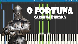 O Fortuna (From Carmina Burana) - Carl Orff Piano Tutorial (Synthesia)