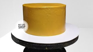 How to make GOLD boiled icing / soft icing