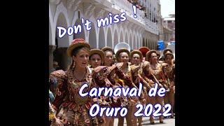 Awesome Bolivia Travel 2022/ Carnaval de Oruro 2022 #shorts