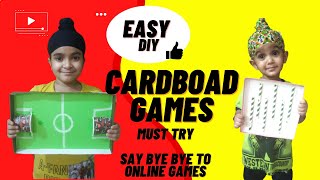 Homemade Games | Craft Work  | DIY From Waste Material | Easy DIY Card board Games |Ekam Fateh Vlogs