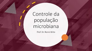 Controle da população microbiana