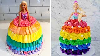 Best Of Princess Rainbow Cake Decorating Ideas | Top Pretty Cake Decorating Tutorials | Doll Cake #7