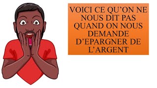 Voici ce qu'on ne nous dit pas quand on nous demande d'épargner de l'argent