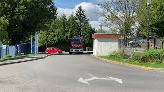 Les pompiers de FLERS (Orne) interviennent pour un exercice à l'hôpital Jacques-Monod