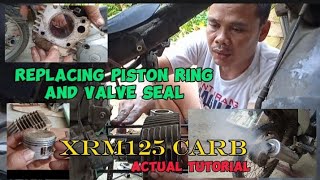 Paano magpalit ng PISTON RING at VALVE SEAL (HONDA XRM125)