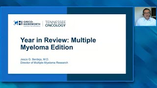 Chimeric Antigen Receptor T-Cell Therapy, Bispecific Antibodies and ADCs for MM: Jesús G Berdeja, MD