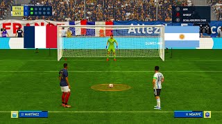 FIFA 23 - FRANCE vs ARGENTINA - MBAPPE vs MESSI | PENALTY SHOOTOUT 2024 | GAMEPLAY