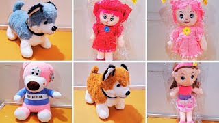 Unboxing and Review of FunZoo soft toys dolls, dogs, panda for kids gift