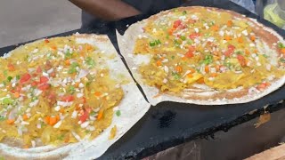 Femous Dosa recipe in Patna 😱 Street food India..!! लकड़ी के आग पर देसी तरीके से डोसा मजा आ गया 🤑