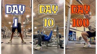 100 DAYS at the GYM! (A Beginner's Journey)