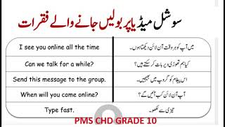 Social Media Conversation Sentences in English and Urdu