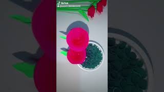 ||Diy easy paper flower bouquet||#art #karabi #shortvideo #viral #papercraft#bouquet #trending