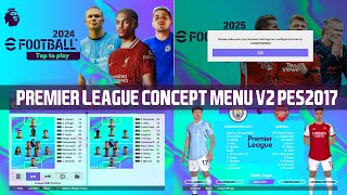 PES2017 | PREMIER LEAGUE CONCEPT MENU V2